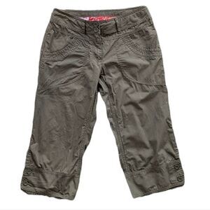 MEC Khaki green hiking trail crop pants size 2 @L1